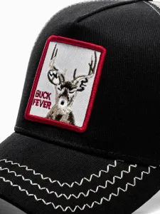 Trendy šiltovka s nášivkou čierna