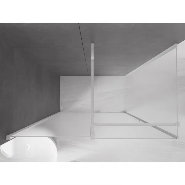 MEXEN/S - Velár sprchovací kút, posuvné dvere 150 x 85, dekor, chróm 871-150-085-31-01