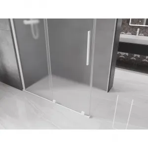 MEXEN/S - Velár sprchovací kút, posuvné dvere 150 x 80, dekor, biela 871-150-080-31-20