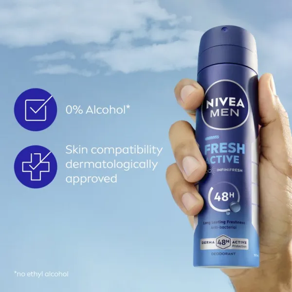 NIVEA MEN Fresh Active dezodorant v spreji pre mužov 200 ml