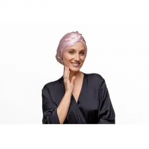 Notino Silk Collection Hair wrap hodvábny turban na vlasy Pink 1 ks