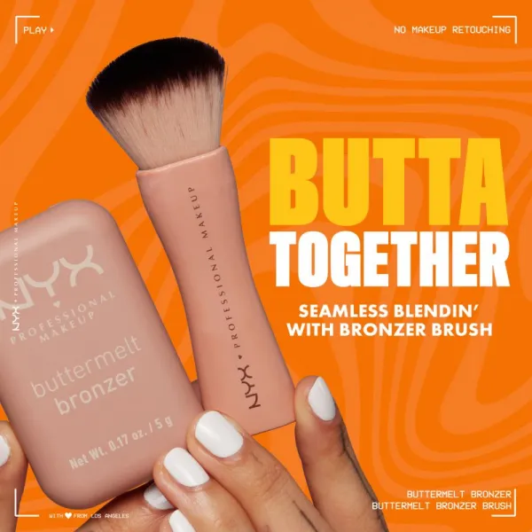 NYX Professional Makeup Buttermelt Bronzer bronzer odtieň 02 All Buttad Up 5 g