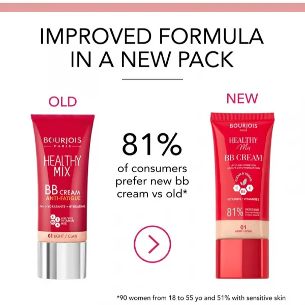 Bourjois Healthy Mix Clean & Vegan BB Cream BB krém odtieň 02 Vanilla 30 ml
