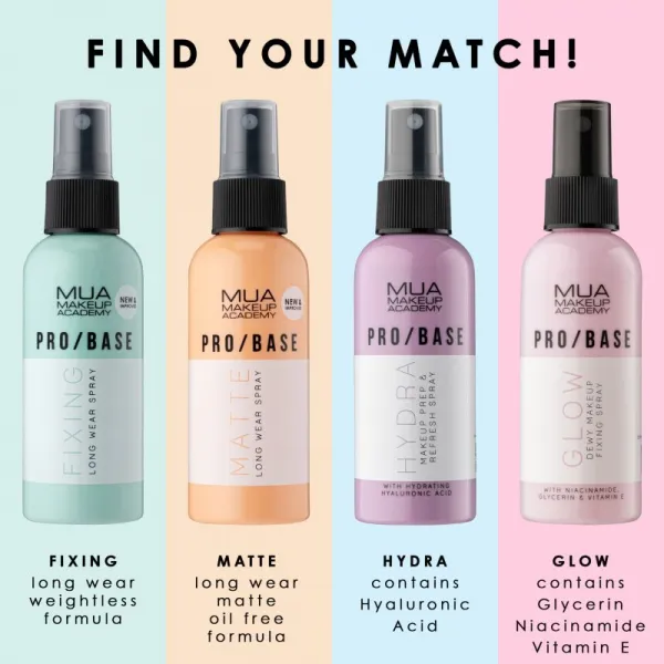 MUA Makeup Academy PRO/BASE Fixing fixačný sprej na make-up 70 ml
