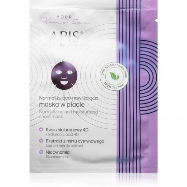 Apis Natural Cosmetics Home Spa hydratačná plátienková maska na tvár 20 g