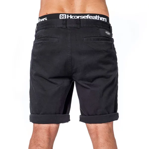 HORSEFEATHERS Kraťasy Macks - black BLACK velikost 38