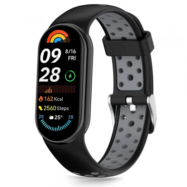 Tech-Protect Iconband Air remienok na Xiaomi Smart Band 8 / 9 / 10, black / grey
