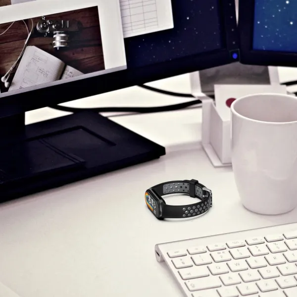 Tech-Protect Iconband Air remienok na Xiaomi Smart Band 8 / 9 / 10, black / red