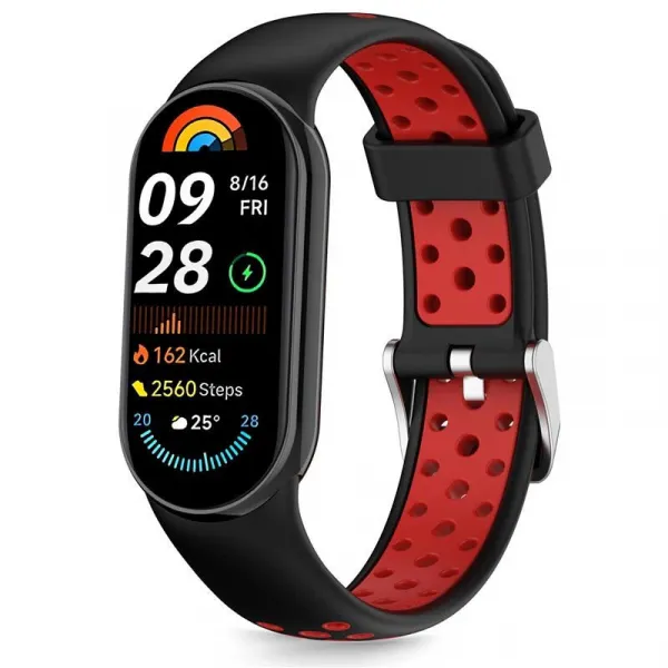 Tech-Protect Iconband Air remienok na Xiaomi Smart Band 8 / 9 / 10, black / red