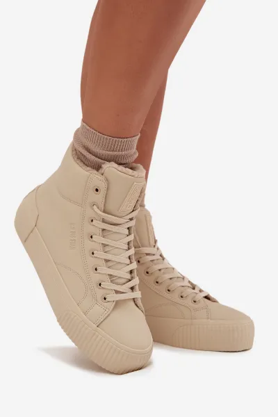 BIG STAR SHOES Zateplené Dámske Tenisky Na Platforme Big Star