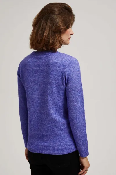 Marisse Purple Tie Sweater