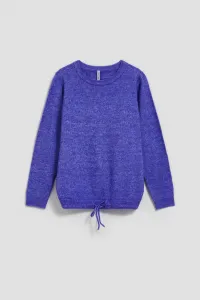 Marisse Purple Tie Sweater