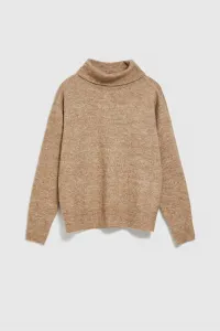 Marisse Beige Turtleneck Sweater