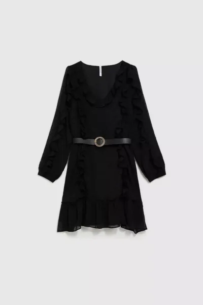 Marisse Dress With Ruffles