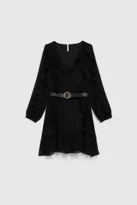 Marisse Dress With Ruffles