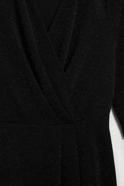 Marisse Dress Decorated With Metallic Thread