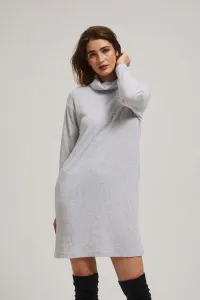 Marisse Gray Turtleneck Dress