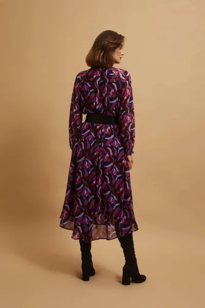 Marisse Midi Dress With A Belt