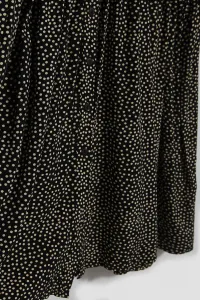 Marisse Black Shirt Dress With A Flared Bottom