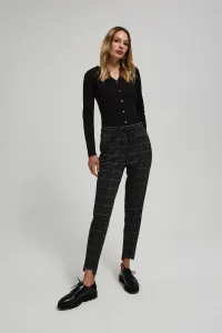Marisse Black Checkered Trousers