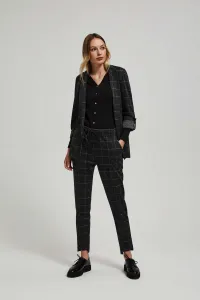 Marisse Black Checkered Trousers