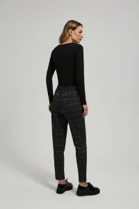 Marisse Black Checkered Trousers