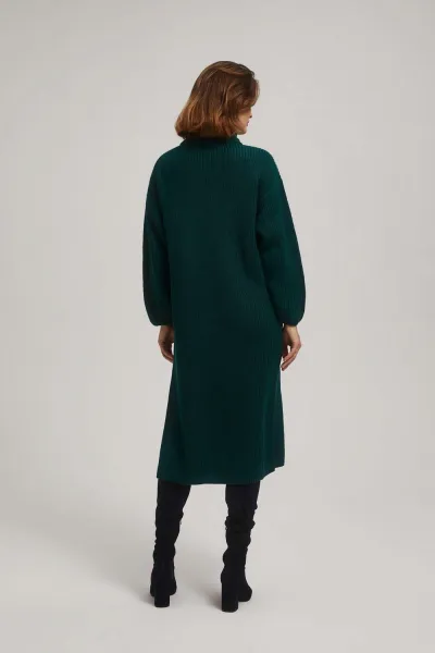 Marisse Emerald Turtleneck Sweater Dress