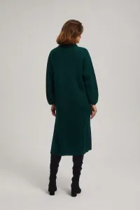 Marisse Emerald Turtleneck Sweater Dress