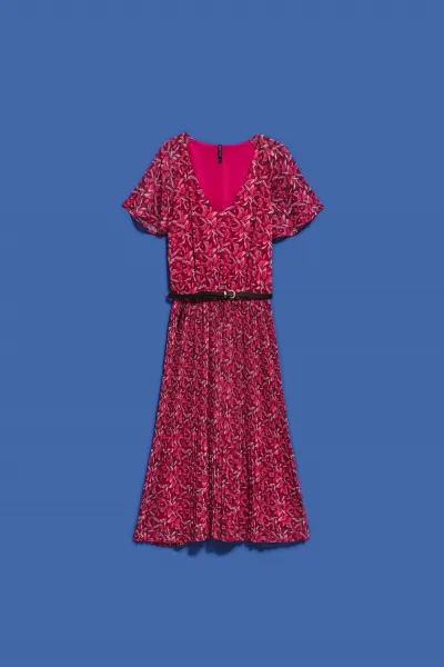 Marisse Women's Dress L-Su-4032 Strawberry
