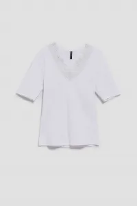 Marisse Women's T-Shirt L-Ts-4084 White
