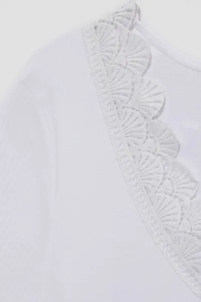Marisse Women's T-Shirt L-Ts-4084 White