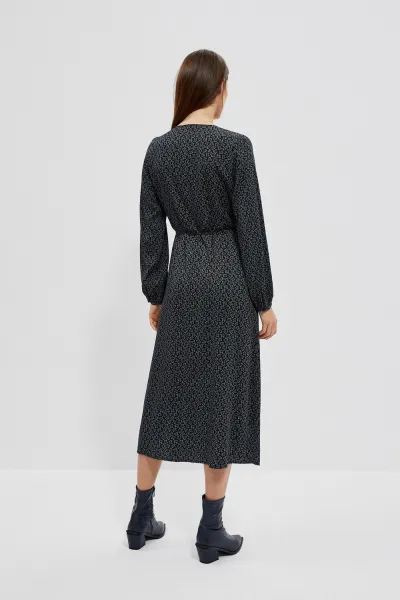 WOMEN'S DRESS L-SU-4008 BLACK