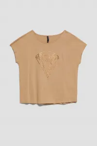 Marisse Women's T-Shirt L-Ts-4042 D.Beige
