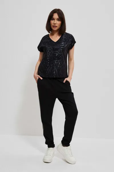 Marisse Women's T-Shirt Z-Ts-3912 Black