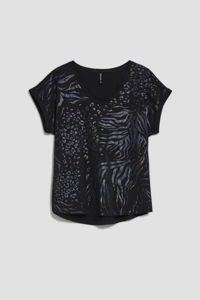 Marisse Women's T-Shirt Z-Ts-3912 Black