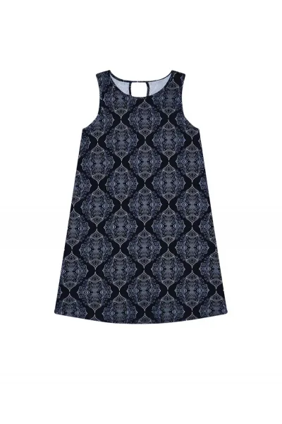 Marisse Summer Dress With Straps L-Su-3741 Navy
