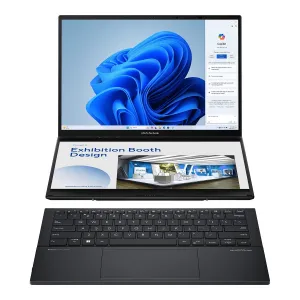 ASUS Zenbook Duo 14 OLED/UX8406CA-OLED067X/U7-255H/14"/2880x1800/T/32GB/1TB SSD/Arc 140T/W11P/Gray/2