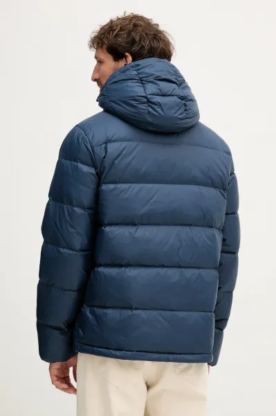 Páperová bunda Calvin Klein Jeans tmavomodrá farba, zimná, LV04RC518G