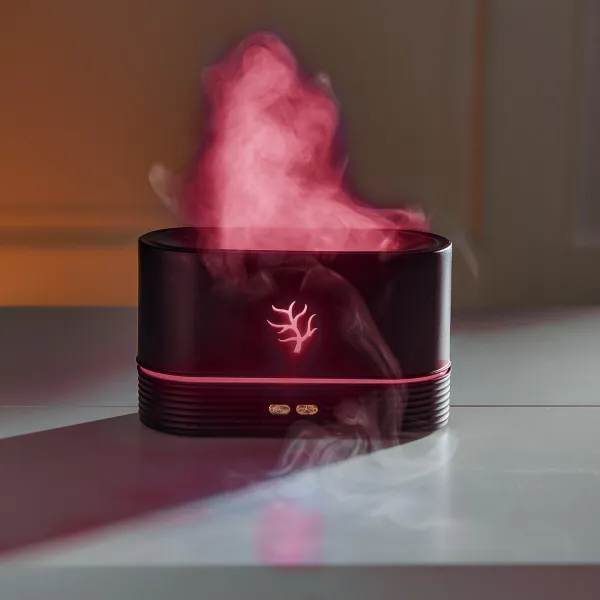 Zvlhčovač vzduchu s efektom LED plameňa Bergström
