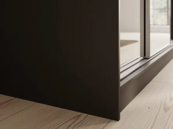 ArtAdrk Šatníková skriňa TOLA | čierna 200 cm