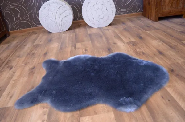 Dywany Lusczow Atypický koberec 60 x 90 SKIN modro-strieborný, veľkosť 60x90