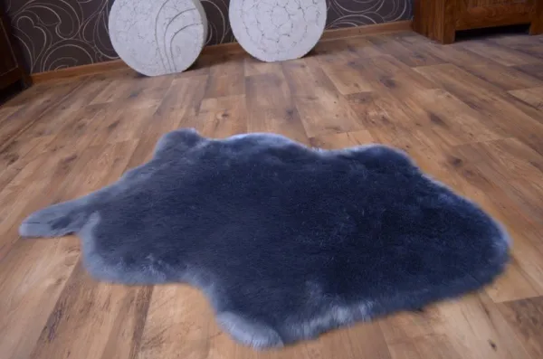 Dywany Lusczow Atypický koberec 60 x 90 SKIN modro-strieborný, veľkosť 60x90