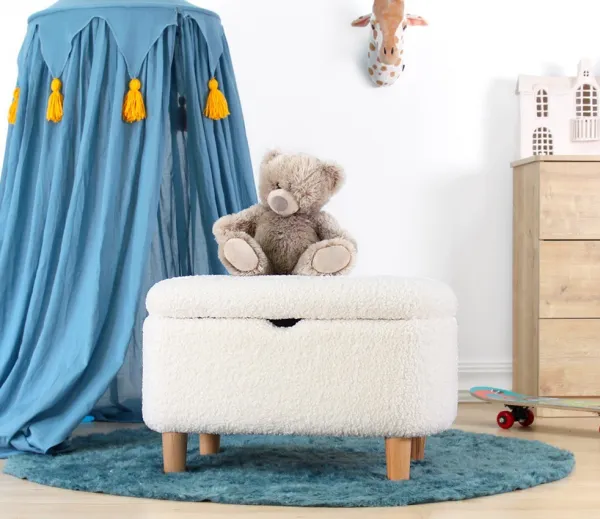 Hanah Home Detský taburet MOOUV biely