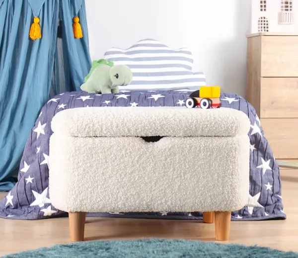 Hanah Home Detský taburet MOOUV biely