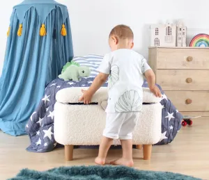 Hanah Home Detský taburet MOOUV biely
