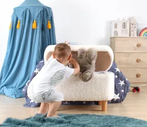 Hanah Home Detský taburet MOOUV biely