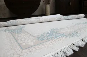 Dywany Lusczow Kusový koberec AKRYLOVÝ MIRADA 5417 modrý (Mavi) Fringe, veľkosť 100x300