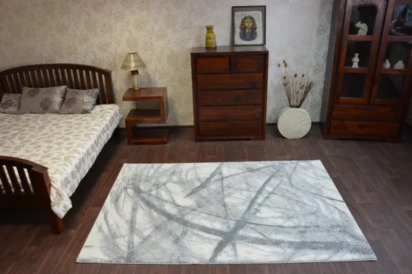 Dywany Lusczow Kusový koberec AKRYLOVÝ PATARA 0266 krémový/tyrkysový, veľkosť 80x150