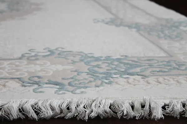 Dywany Lusczow Kusový koberec AKRYLOVÝ MIRADA 5417 modrý (Mavi) Fringe, veľkosť 100x300
