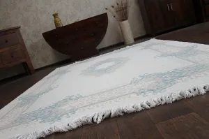 Dywany Lusczow Kusový koberec AKRYLOVÝ MIRADA 5417 modrý (Mavi) Fringe, veľkosť 100x300